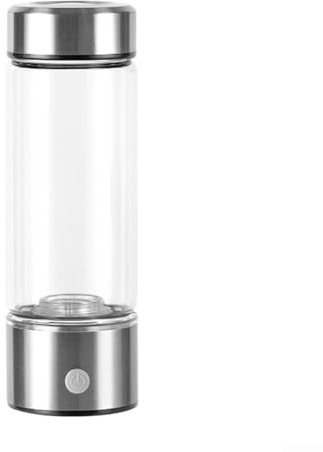 Wasserstoff-Wasserstoff-Flaschengenerator, 4000PPB, 450 ml, tragbares Gopeng-Silikaglas mit Elektroden Typ C, schnelle Elektrolyse für Zuhause, Büro, Reisen