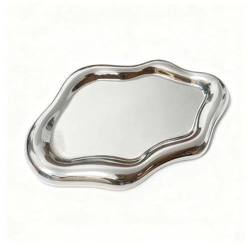 Personalised Trinket Dish Synthetic Metal Look Jewellery Dish Cloud Shaped Decorative Trinket Tray Storage Holder for Rings Watch Keys and Small Daily Items Home Aesthetic Decor for Women