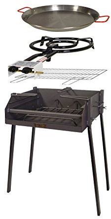 Imex El Zorro 71589 - Kit Barbacoa Cuadrada, 60 x 40 x 75 cm, Color Negro