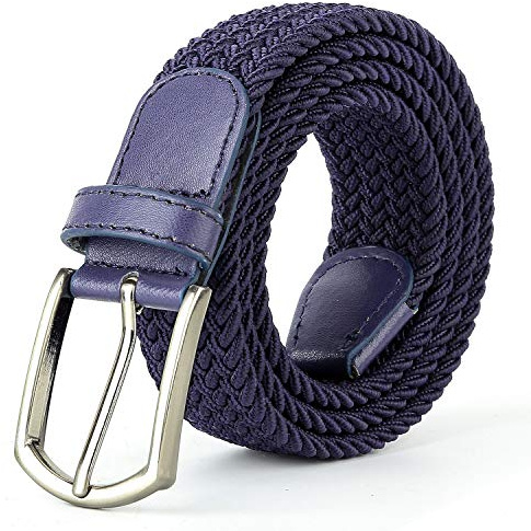 Woven Canvas Elastic Belts for Men/Women/Junior with Multicolor