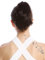 WIG ME UP - N869-V-3 Haarteil Zopf Pferdeschwanz kurz glatt Dunkelbraun 20 cm