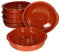 MamboCat Cazuela Bernd - Lot de 6 bols ronds avec poignée - 850 ml - En argile émaillée - Taille XL - Résistant à la chaleur - Pour gratin Tiramisu - Fait main - Vintage - Moyen-Âge