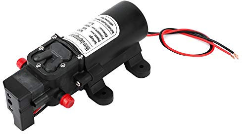 Pompe à eau auto-amorçante, pompe à eau haute pression DC 12 V 60 W auto-amorçante électrique haute pression micro pompe à eau à membrane pour lavage de voiture