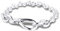 PANDOCCI - Pulsera de cadena de plata 925 con nudo de infinito grueso para mujer, ideal para pulseras Pandora originales, joyería de moda (18 cm)