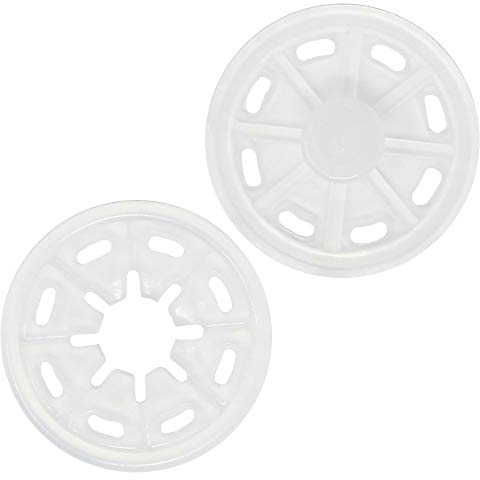 10 Druckknöpfe | 25mm Durchmesser | aus Kunststoff | in Schwarz oder Transparent | zum annähen (Transparent)