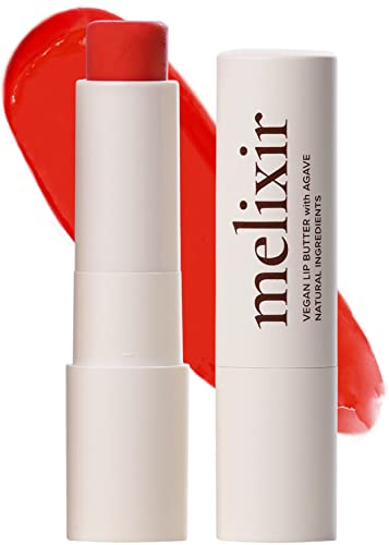Melixir Vegane Lippenbutter #08 Havana(getönt) (+8 weitere Farben) 3.9 g, bienenfrei, ohne Petrolatum, tief nährender veganer Lippenbalsam auf pflanzlicher Basis