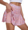 VUTRU Damen Tennisröcke Hohe Taille Tennis Skort mit Taschen Laufröcke Sport Golfrock mit Innenhose Rosa S