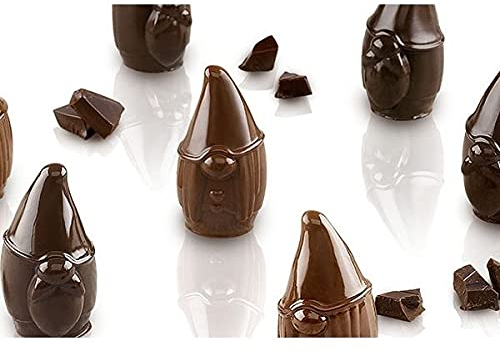 Silikomart | SCG056 Silikonform für MR & MRS BROWN Pralinen, Antihaft, 15 Pralinen, 1er Pack Form für Süßigkeiten, Easy Choc, Ø 25 mm, h 40 mm, Volumen 150 ml, Made in Italy