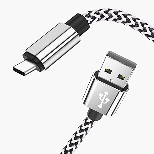 USB Type C Cable, (2 Pack 10FT) Double-Side Reversible Nylon Braided Cord Fast Charging USB Type A to C Charger for Samsung Galaxy S8+/S9 Note 8 Plus, Apple MacBook, LG (2 Pack 10FT)