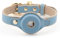 NINA WOOF Cupertino Airtag Hundehalsband, echtes veganes Leder, Air Tag Hundehalsband mit strapazierfähigem und weich gepolstertem Material für kleine Hunde, Blau (S (Hals: 30,5 x 38,1 cm)
