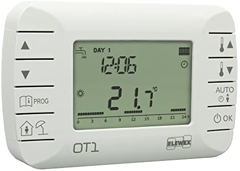 VEMER VE794100 OT1 - Cronotermostato Ambiente Settimanale Modulante per Caldaia con Protocollo OpenTherm Classe V, Bianco