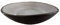 PintoCer - 2 assiettes creuses en grès, 23 cm, bol à soupe, pâte, salade ou céréales, couleur : extérieur noir intérieur beige