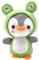 BSOMAM Plush Doll Pendant Keychain Ring Key Holder,Cute Penguin Keychain, Frog Bee Shark Anime Plushie Stuffed (Green)