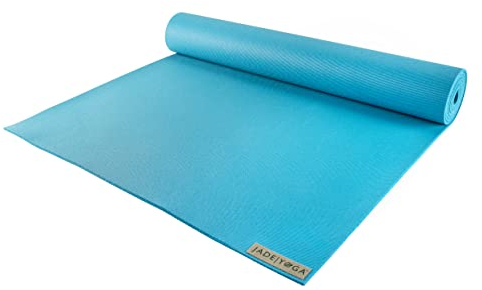 JadeYoga Harmony Yogamatte, strapazierfähige und dicke Gymnastikmatte, rutschfeste Naturkautschuk-Yogamatte, Heimübungs- und Dehnungsmatte, Workout-Matte, Yoga, Pilates und Meditation für Damen und