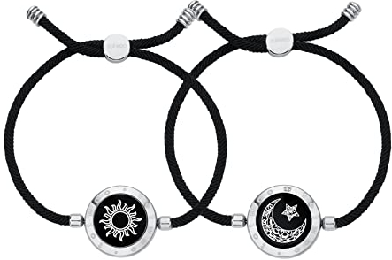 TOTWOO Pärchen Armband Paar Geschenke Partnerarmbänder mit Berührung Fernbeziehungsgeschenk für Lange Distanzen Liebes Vibration & Aufleuchten Bluetooth Pairing Schmuck