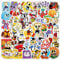 Cuphead Aufkleber Gemes Cuphead Sticker Set 50 Stücke Niedlich Deko für Auto Laptop Skateboard Fahrrad Moped Motorrad Fahrrad Computer,Geeignet für Erwachsene Kinder