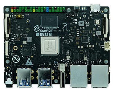 youyeetoo StarFive VisionFive2 RISC-V Single Board Computer, 8G Early Bird, StarFive JH7110 mit RISC-V U74, Dual LAN Port mit 2 x 1Gbit (Version B)