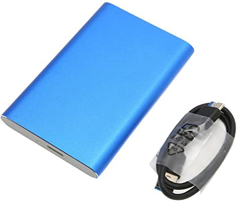 AAGAZA Externe Festplatte, ultradünne tragbare SSD CNC-Verarbeitung, fortschrittliche Handy-Technologie 750 GB/841 (Farbe: Blau, Größe: 750 GB)