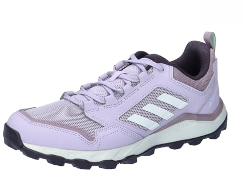 Adidas Damen Tracerocker 2.0 Trail Running Shoes, Silver Dawn/Crystal Jade/Green Spark, 39 1/3 EU