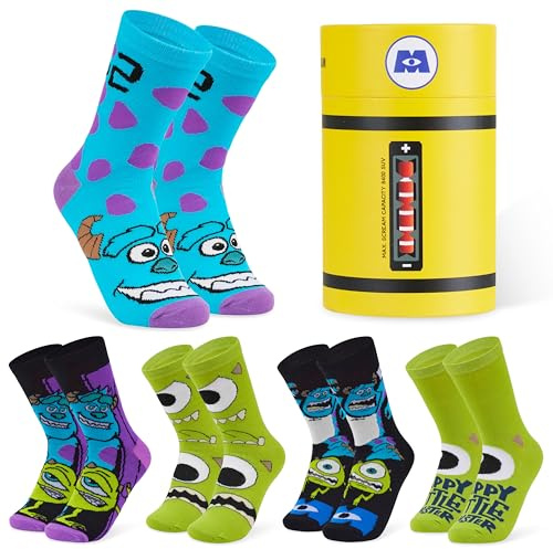 Disney Chaussettes Femme et Ado, EU 35-41, Pack de 5 ou 6, Chaussettes Fantaisie Chaudes Respirantes, Idee Cadeau Femme