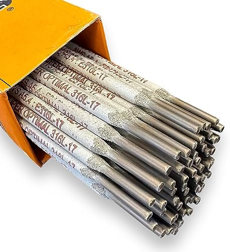 Lot de 100 électrodes de soudage ARC MMA 316L en acier inoxydable (2,5 mm)