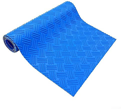 QOXEZY Pool Ladder Mat, Swimming Pool Step Mat, Anti-Rutsch-Texture Swimming Pool Treppen Mat Liner, Blue Pool Ladder Cushion for Stairs Protection