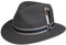 Stetson Valcourt Traveller Wollhut - Einfarbiger Hut - Wasserabweisend & knautschbar - Outdoor-Eleganz - Asahi Guard - Damen und Herren - Herbst/Winter dunkelgrau XL (60-61 cm)
