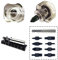Steinwhale 10in1 Short Stubby Mini Screwdriver for tight spots, Cellulose Acetate Fiber Made Handle, Double-headed High Hardness S2 Steel Bits, Exquisite EDC