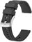 BISONSTRAP Flexible Bracelet Montre en Silicone 22mm, Bracelet pour Homme et Femme, Bracelets Connectée en Caoutchouc, Gris Foncé avec Boucle Argentée