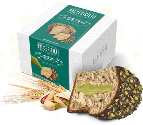 Panettone Dais Panettone Ai Grani Antichi di Sicilia Con Crema al Pistacchio1000 g