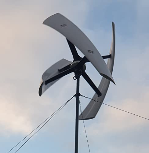 Vertikale Windkraftanlage 3000W 48V 96V 220V VAWT Helix Windturbine Dreiphasiger AC Windgenerator 3 Klinge Permanent Maglev Generator Heimgebrauch Windräder (220V)