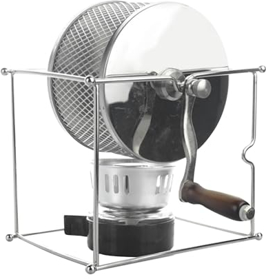 Fenteer Máquina de Granos de Café Manual, Uso Doméstico, Tostador de Granos de Café Mini
