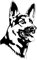 Autoaufkleber 15cm Schwarz Deutscher Schäferhund Auto Aufkleber Black German Shepherd Aufkleber Haustier Hund Wasserfester Aufkleber Schwarz German Shepherd Aufkleber Stoßstange Heckscheibe Dekor