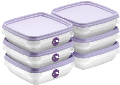 SmartStore Boite de conservation des aliments 0.3L Lot de 6 | Boite congelation alimentaire, convient au réfrigérateur et au congélateur | Boîte repas sans BPA, réutilisables, lavables au micro-ondes