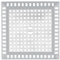 Square Shower Drain Cover Hair Catcher for Shower Drain Cover, Essential to Prevent Drains Clogging for Bathroom, Laundry, Bathtub, Kitchen, Sink,304 Stainless Steel and Silicone