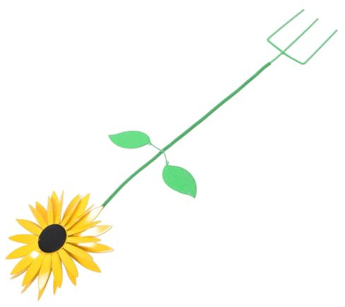 CIMAXIC Dekorativer Gartenstecker Eisen Wetterfester Sonnenblumen-windspinner Für Garten Terrasse Und Balkon Einfache Installation Für Stimmungsvolle Außenbereiche