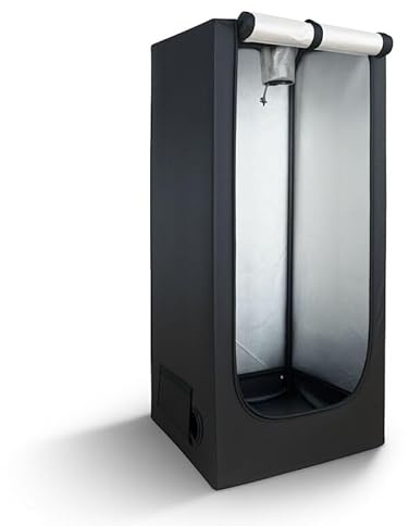 Weedness Grow Box für Indoor Zucht 90x90x180 – Lichtdicht mit hoher Reflektion Zuchtzelt Growschrank Growzelt Zuchtbox Gewächszelt Homebox