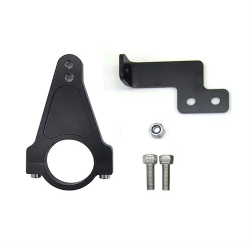 Motorrad Lenkungsdämpfer Für Inxing V7 V5 Elektro-Scooter, Lenkungsdämpfer-Set, Stabilisator-Halterungs-Set, Roller-Stoßdämpfer(V7 Bracket Black)