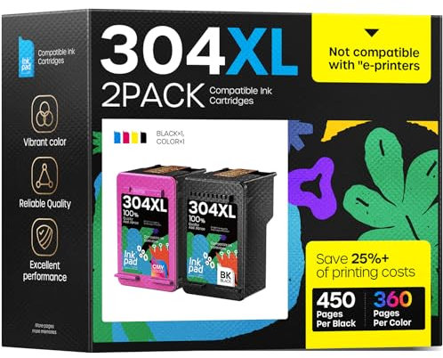 iNKPAD PG-560XL CL-561XL Druckerpatronen Multipack für Canon 560 561 Patronen für Canon PIXMA TS5350i TS7450i TS7451i TS5351i TS5350 TS5351 TS5352 TS5353 TS7450 TS7451 (1 Schwarz 1 Tri-Color)