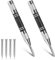 2 Pack Automatic Center Punch, 5 Spring Loaded Center Punch, Hole Marker Tool(with 4 Replacement Tips)