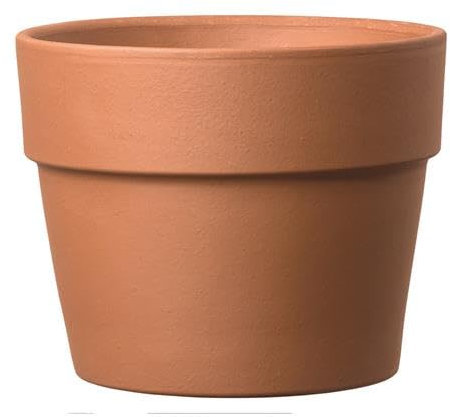 FRANCACOR Maceta Barro Terracota Natural Jardin Interior Exterior Calidad (Grafito Gris, 24 x 20 cms)