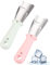 KEMUZ 2PCS Raschietto per Ghiaccio per Frigorifero e Congelatore, in Acciaio Inox con Impugnatura Ergonomica, Compatibile con Samsung/Electrolux/Indesit, Verde e Rosa