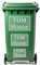 HOME'S FRIEND Pack of 4 Personalised Wheelie Bin Stickers,Bin Numbers for Wheelie Bins,Custom Trash Garbage Can Numbers Stickers,bin Labels with House Number Street Name 100x150mm/148x210mm/180x270mm