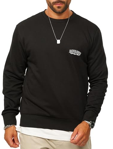 JACK & JONES Herren Sweatshirt mit Rundhals Crewneck Pullover Sweater für Männer im Regular-Fit