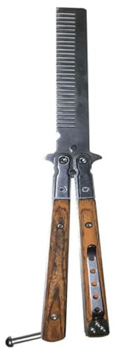1 Pcs Metal Stainless Steel Durable Folding Butterfly Comb Gift Set