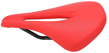 155 mm breiter Fahrradsattel aus Kohlefaser und Leder, hohler Rennrad-Sattel mit doppelter Federung, 3K-Kohlefaser-Rahmen und belüfteter Mittelbereich für Mountainbike und Rennrad