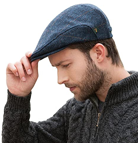 Mucros Weavers Irish Trinity Schiebermütze für Herren, Newsboy-Mütze