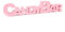 Lettres CANDY BAR 27cm, Rose