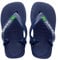 Havaianas Brasil Logo II, Infradito Unisex - Bambini, Blu (Blu Navy/Giallo Agrume), 21 EU