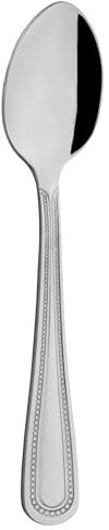 Grunwerg Bead Cucharas de Café, 18/0 Acero inoxidable, Juego de 12